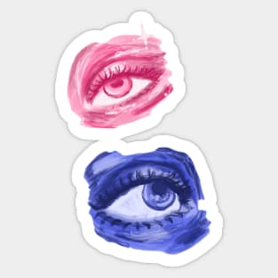 paintings of eyes Sticker